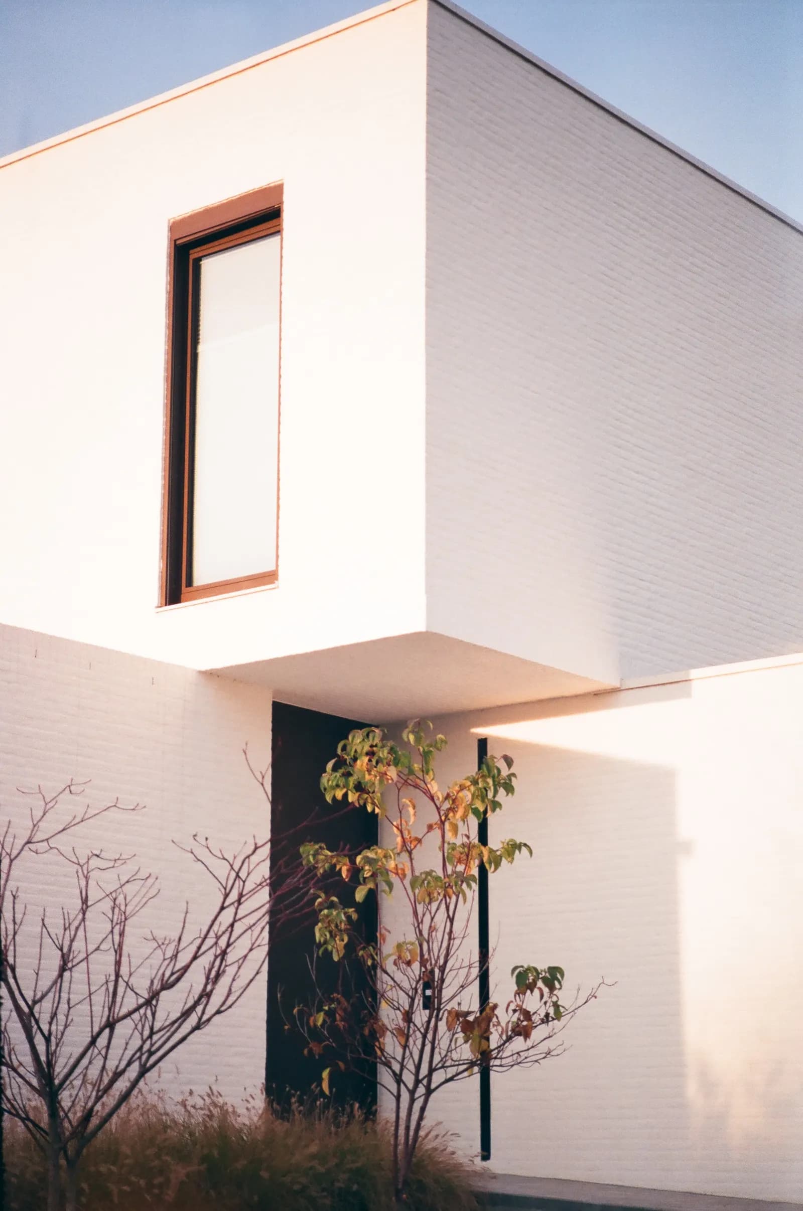 Moderne Belgische woning met lichte gevel en grote ramen